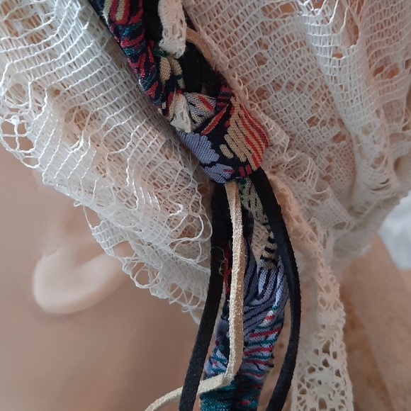 Boho Braided\Feathered Hairband with Tails - Picture 8 of 8